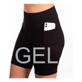 Bermuda Ciclismo Gel Feminina Short Acolchoada Proteção