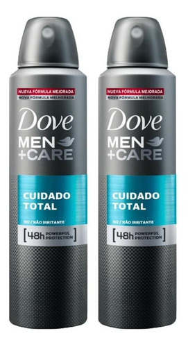 Kit 2 Desodorante Dove Men+care Aerossol Clean Comfort 150ml