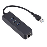 Adaptador Usb Rj45 Gigabit Lan 10/100mbps + Hub Usb 3.0