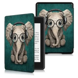 Case Capa Kindle J9g29r Couro Sintético 10ª Ger Elefante