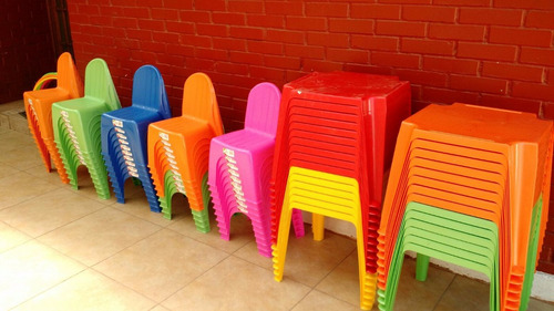 Sillas Y Mesas Plasticas Infantiles Apilables