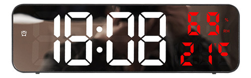 3d Digital Led Reloj Decorativo De Pared Recargable Bate [u]