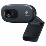 Webcam - Usb 2.0 - Logitech C270 Hd - Cinza/preta - 960-000947 / 960-000964 / 960-000694