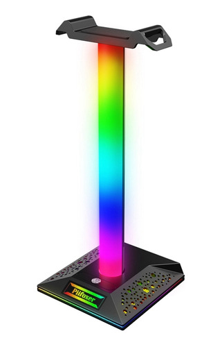 Soporte Para Auriculares Rgb Gaming, Doble Puerto Usb, Tira