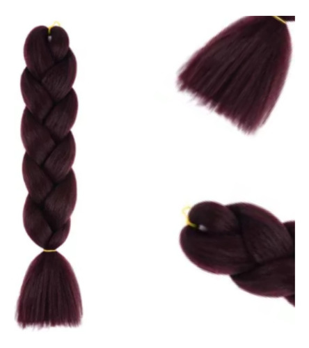 Extensiones Pelo Kanekalon Térmico Trenza Castaño 99j Lfme