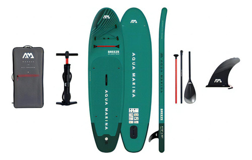 Tabla Stand Up Paddle Sup Inflable Aquamarina Breeze Color Verde