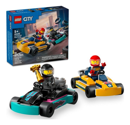 Lego City Go-karts And Race Drivers - Juego De Juguete De 2 