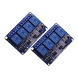 Par 2 Piezas De Modulo Relevadores Relay 4 Canales 5v