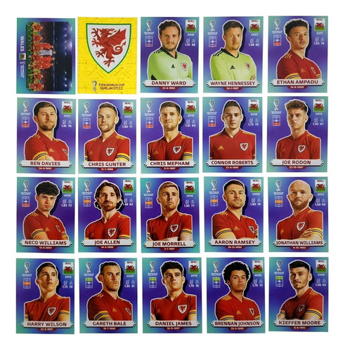 Figurinha Da Copa 2022 Seleção Do Wales A Pronta Personagem País De Gales