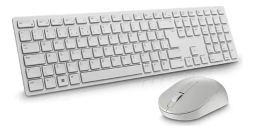 Teclado E Mouse Pro Wireless Km5221w Branco Dell