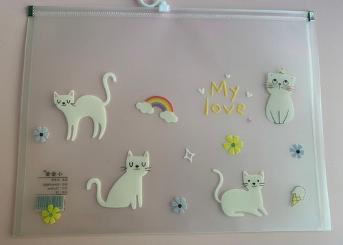 Carpeta  Gatos Primavera Kawaii