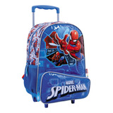 Mochila Con Carro 16'' Hombre Araña Spiderman Tech 11717