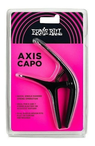 Ernie Ball 9600 Capotrasto Axis Guitarra Negro Pinza Cejilla