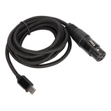 Cable Hembra Usb C A Xlr De Bajo Ruido, Hifi, Plug And Play,