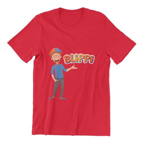 Polera Infantil Unisex Blippi Mono Youtube Estampado Algodon