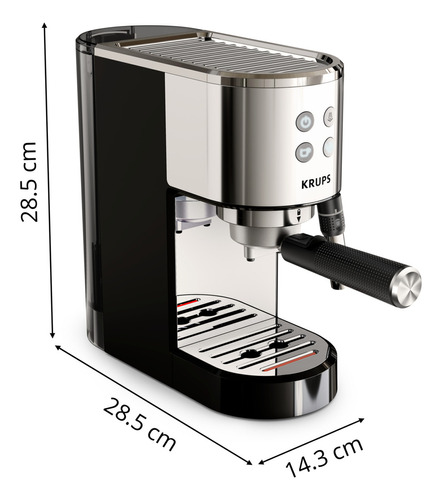 Cafetera Espresso Virtuoso Steam & Pump Color Plateado