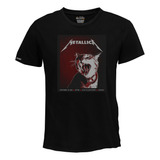 Camiseta Hombre Metallica Banda Rock Metal Gato Bto