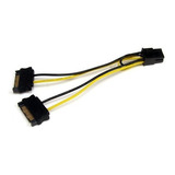 Cable Alim 15pin A Sata 6pin Card Video Pcie Startech