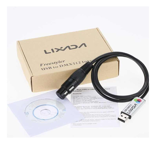 Interface Dmx 512 Usb Lixada Freestyler Control De Iluminaci