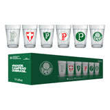 Kit Jogo Conjunto 6 Copos Americano Palmeiras 190ml