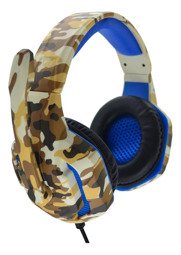 Headset Gamer Camuflado Com Led Barato Para Jogos Computador