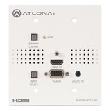 Transmisor Hdbaset De Placa De Pared Para Hdmi Y Vga