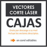 Vectores Cajas Cajones Adornos Vinos Y Más! P/ Corte Láser!