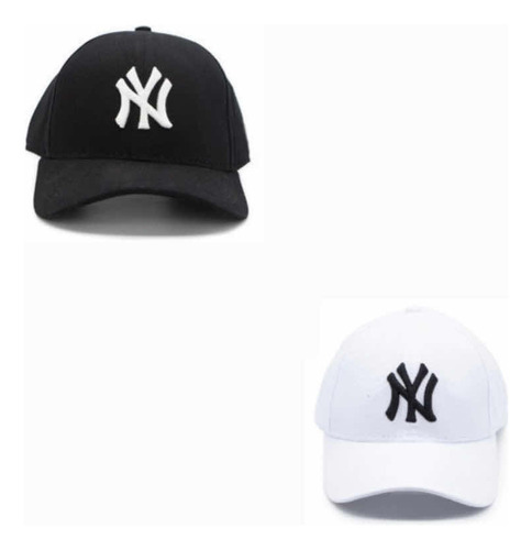  Kit 2 Bonés Ny New York  Aba Curva Yankees Trucker! Barato