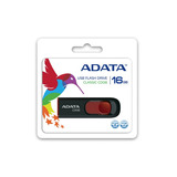 Memoria Flash Usb Adata C008 16gb Retractil Negro&rojo