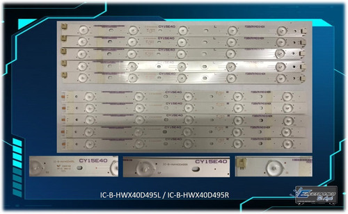 Kit De Leds Vizio E40-c2 Mod Ic-b-hwx40d495l/ic-b-hwx40d495r