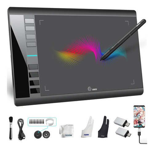 Ugee Tableta Dibujo Gráfico, M708 V2 10x6 Pulgadas Tabletas