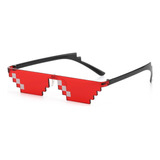 Gafas De Sol Estilo Mosaico Pixeladas Gamer Robot Sunglasses