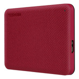 Disco Duro Externo Toshiba 2tb Canvio Advance V10 Rojo