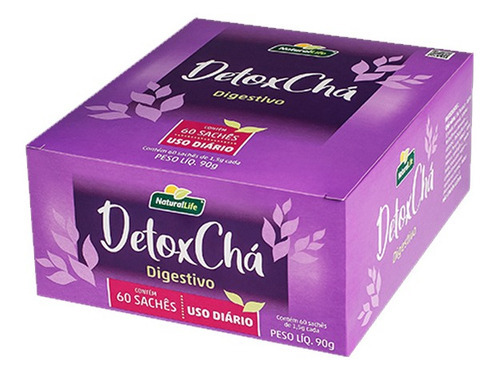 Chá Detox Chá Digestivo Natural Life Contendo 60 Sachês