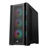 Chasis Caja Torre Gamer Iceberg Titan M16 X4 Argb Fans Color Negro