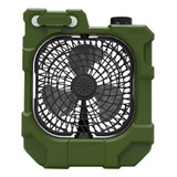 Ventilador De Camping Con Escritorio Portátil Recargable De