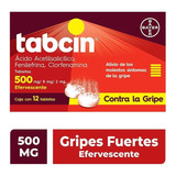 Antigripal Tabcin 500mg, 12 Tabletas Efervescentes