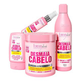 Kit Desmaia Cabelo Shampoo + Leave-in + Sérum + Máscara 950g