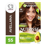 Kit De Tintura Permanente Nutrisse De Garnier Tono Tono 55 Avellana