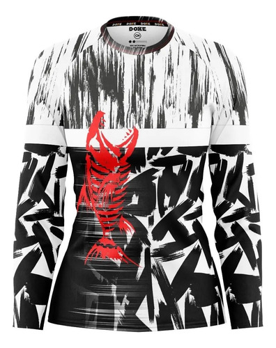 Doxe Jersey Dama Playera Regular Pesca Pez Rojo Esqueleto  | Envío gratis