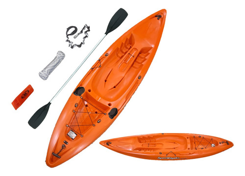 Kayak Sportkayak S1 Simple Con Posacañas Envio Rba Outdoor