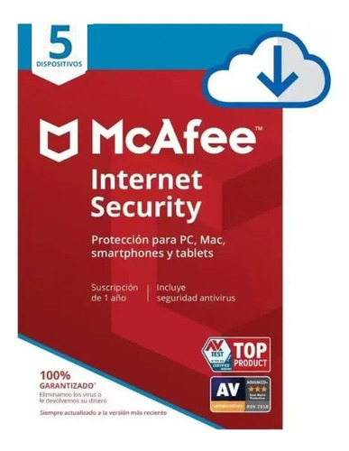 Mcafee Internet Security 2024 - 5 Pcs - 1 Año  En 15 Minutos