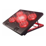 Ventilador Usb Para Laptop 17 Pulgadas Con Luces Led Rojas