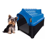 Casa Pet Casinha De Cachorros Pequeno Gatos Azul Oferta