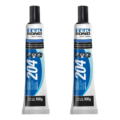 Kit 2 Veda Rosca Líquido Selante 204 100g Tekbond Multiuso