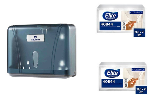 Dispensador De Toalla Interfoliada Más 400 Toallas Elite.