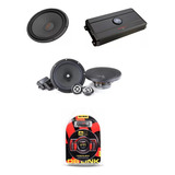 Kit Subwoofer Stage122d+amplificador+set De Medios`+cables