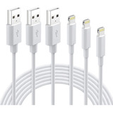 Cable Carga Usb Para iPhone 14 13 12 11, 3pzs 1m 2m 3m Color Blanco A