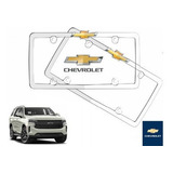 Par Porta Placas Chevrolet Tahoe 2021 Original