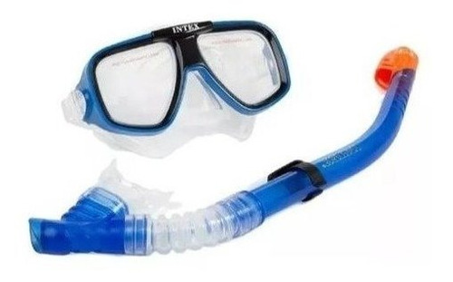 Snorkel Set Careta Buceo Intex Ori Policarbonato Env Inmedia